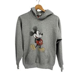 Disney Parks Classic Mickey Mouse Grey Hoodie Unisex Kids XL